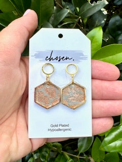 The Sophia Cheetah Leather Earring Collection