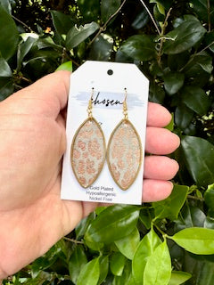 The Ava Cheetah Leather Earring Collection