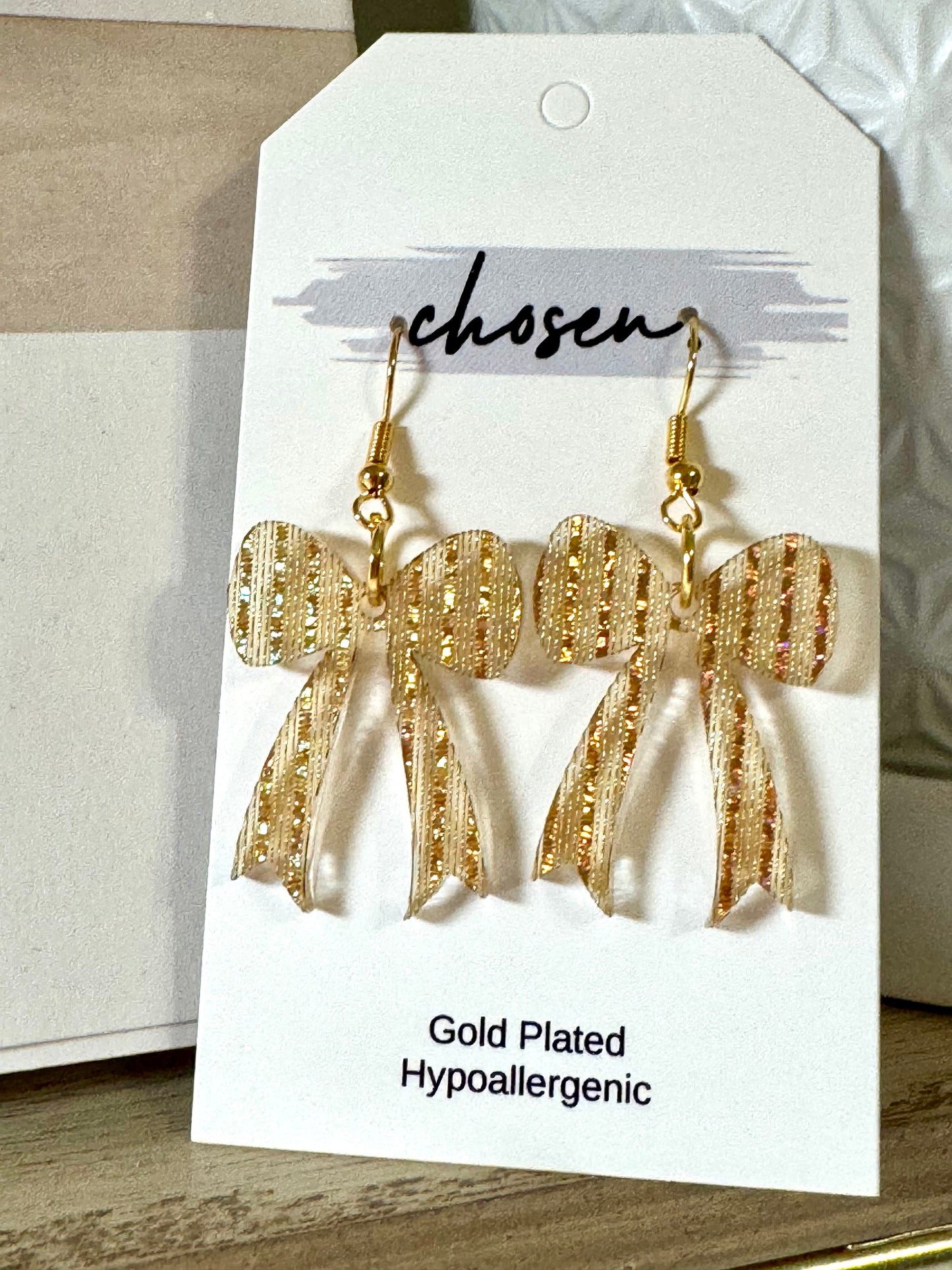 The Goldie Locks Acrylic Earrings