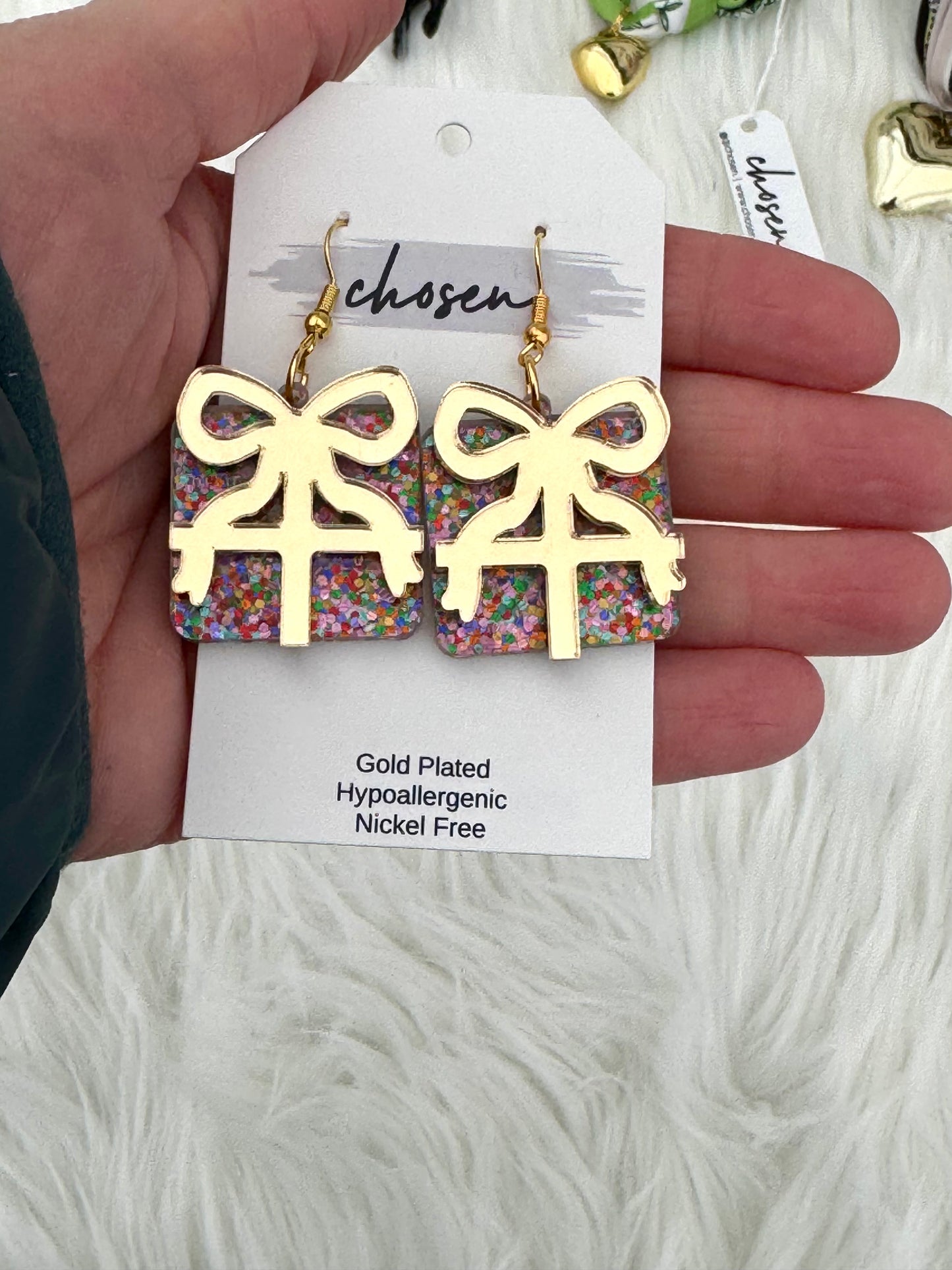 The Christmas Gift Acrylic Earrings