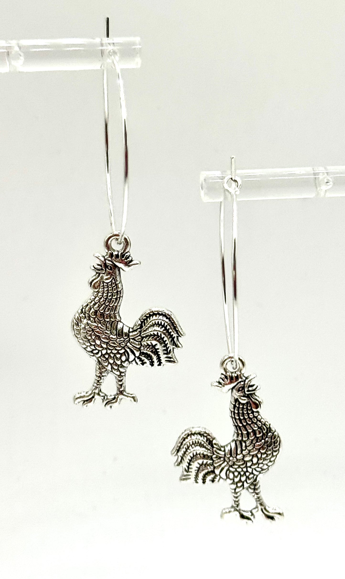 Gamecock Gold/Sterling Silver Plated Hoop Earring Collection