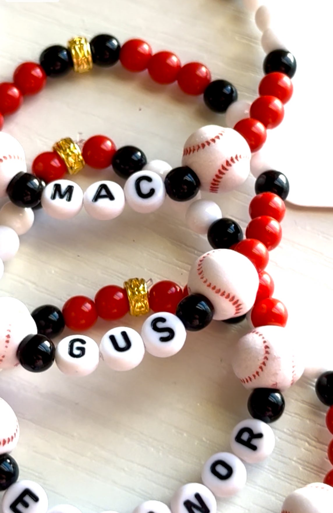 Custom Name/Word Baseball Bracelet