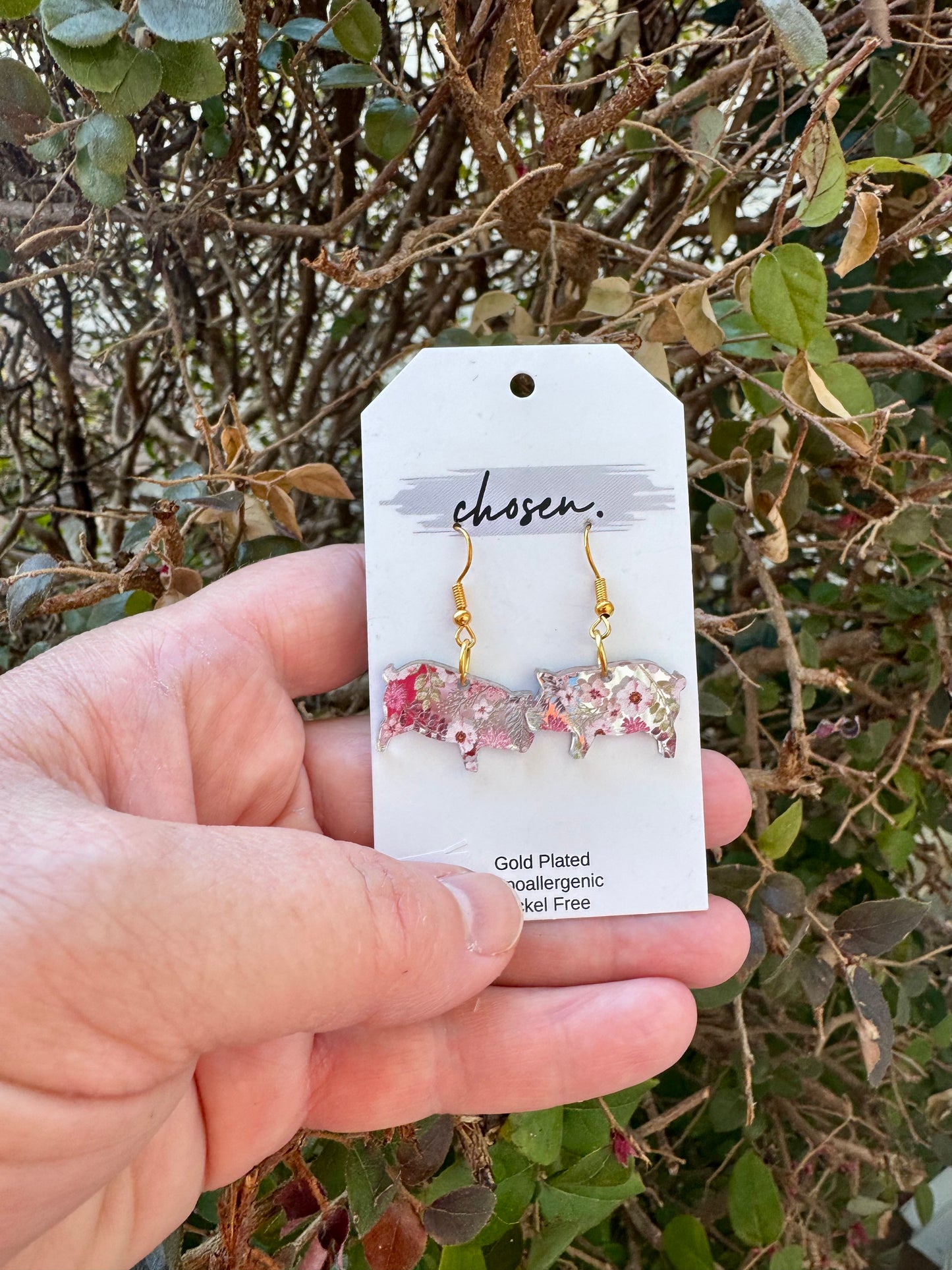 This Little Piggie Acrylic Earrings