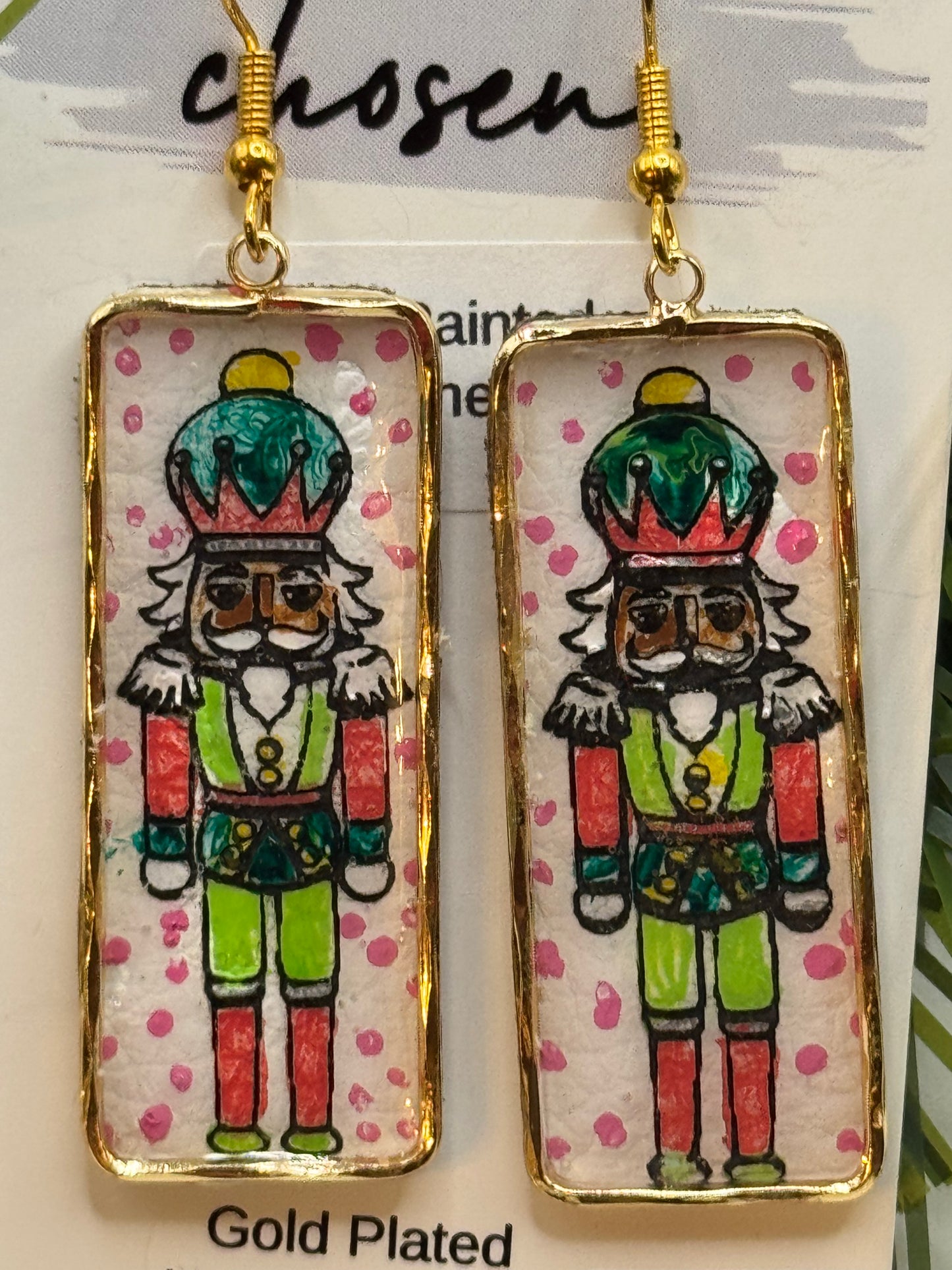 Nutcracker Hand Painted Leather Earring Collection