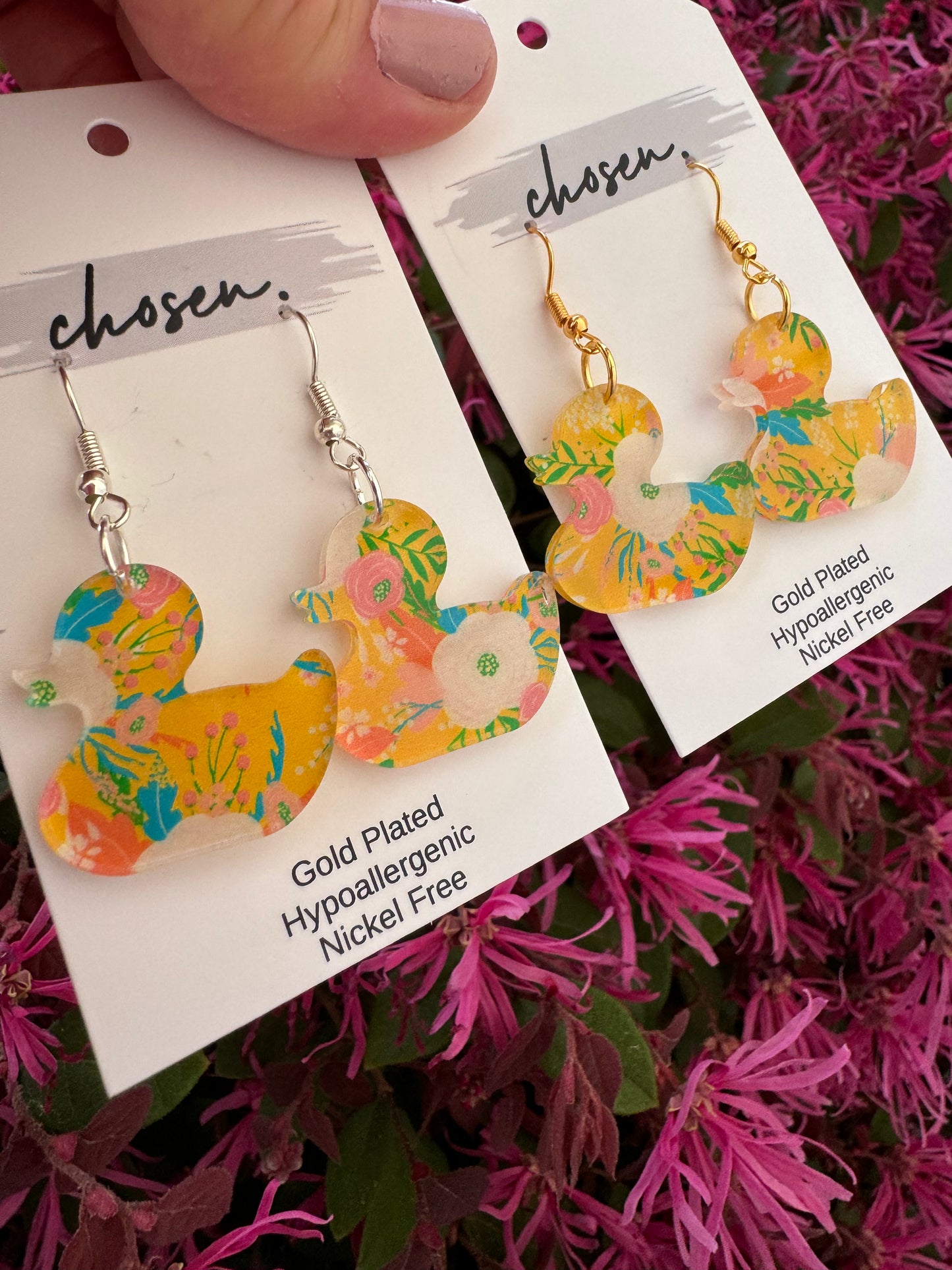 The Golden Duck Earrings