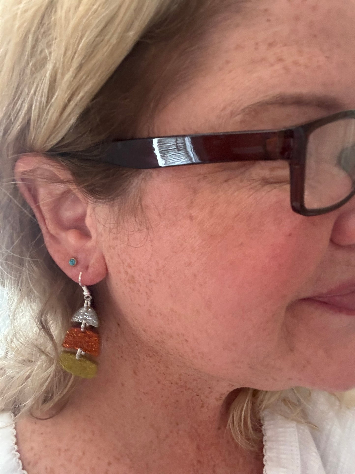 Candy Corn Earrings