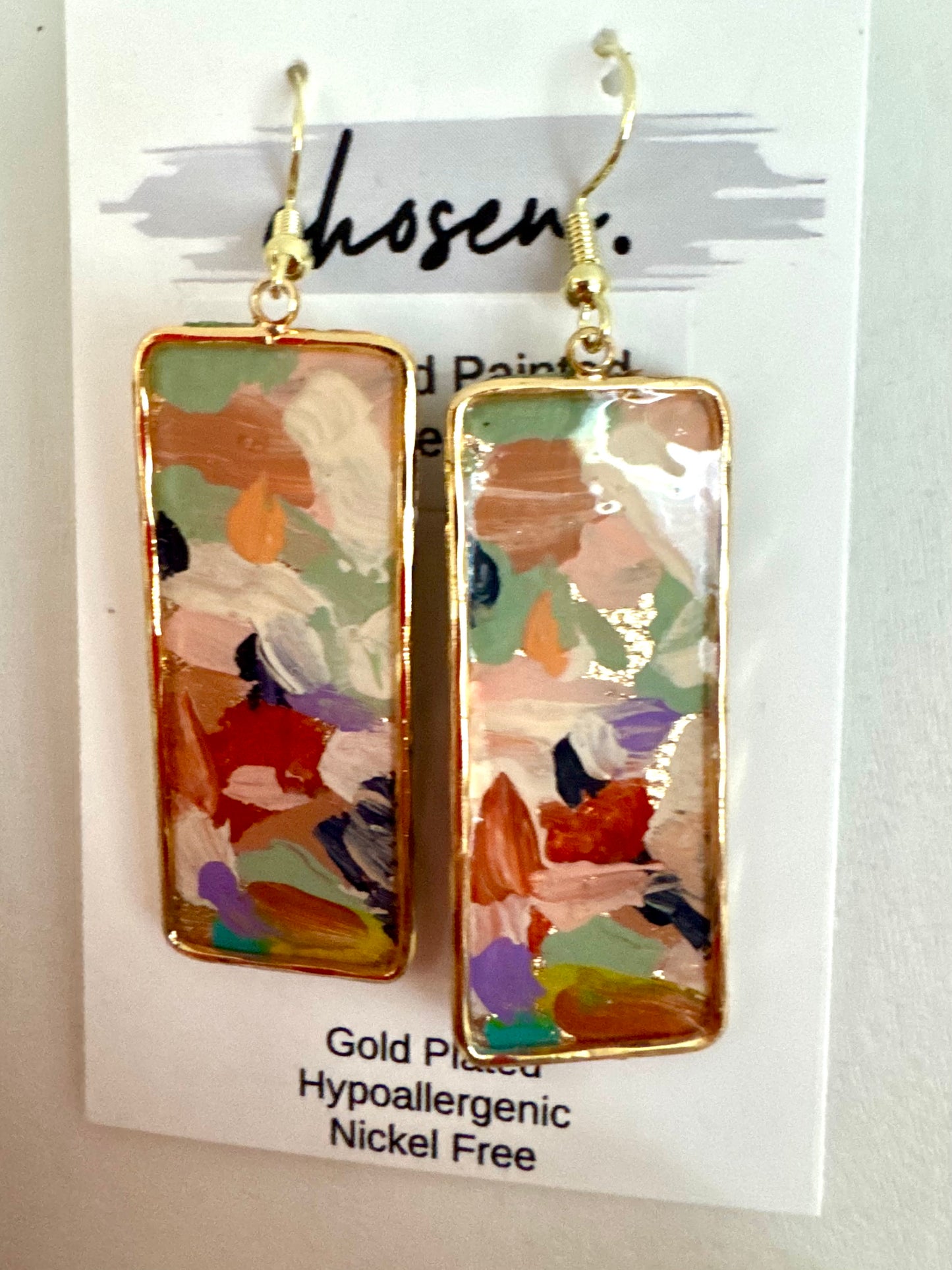 The Indie Hand Painted Leather Earring Collection