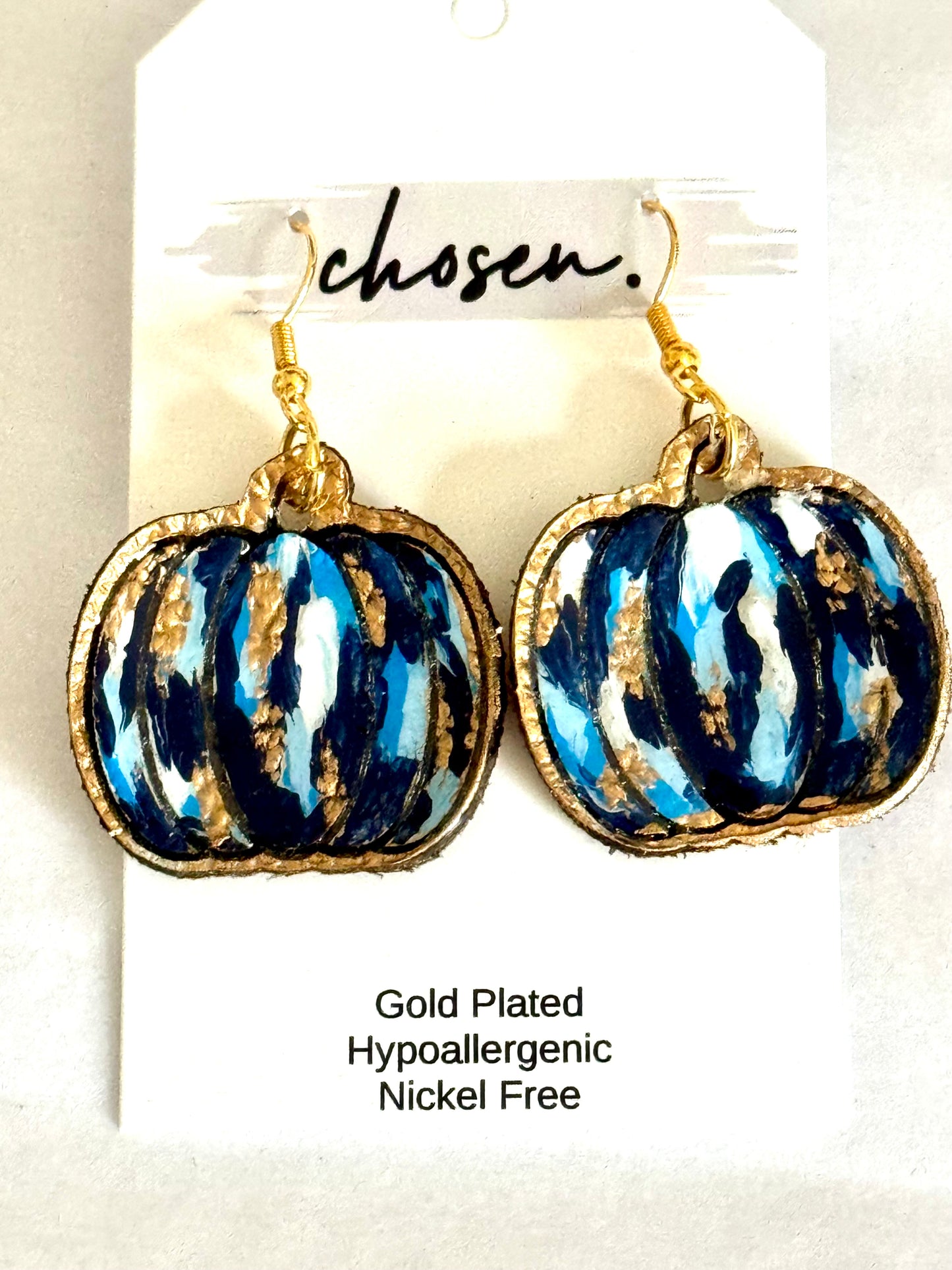 Painted Patch Hand Painted Leather Earring Collection