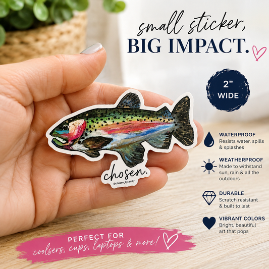 Color Trout Waterproof Sticker