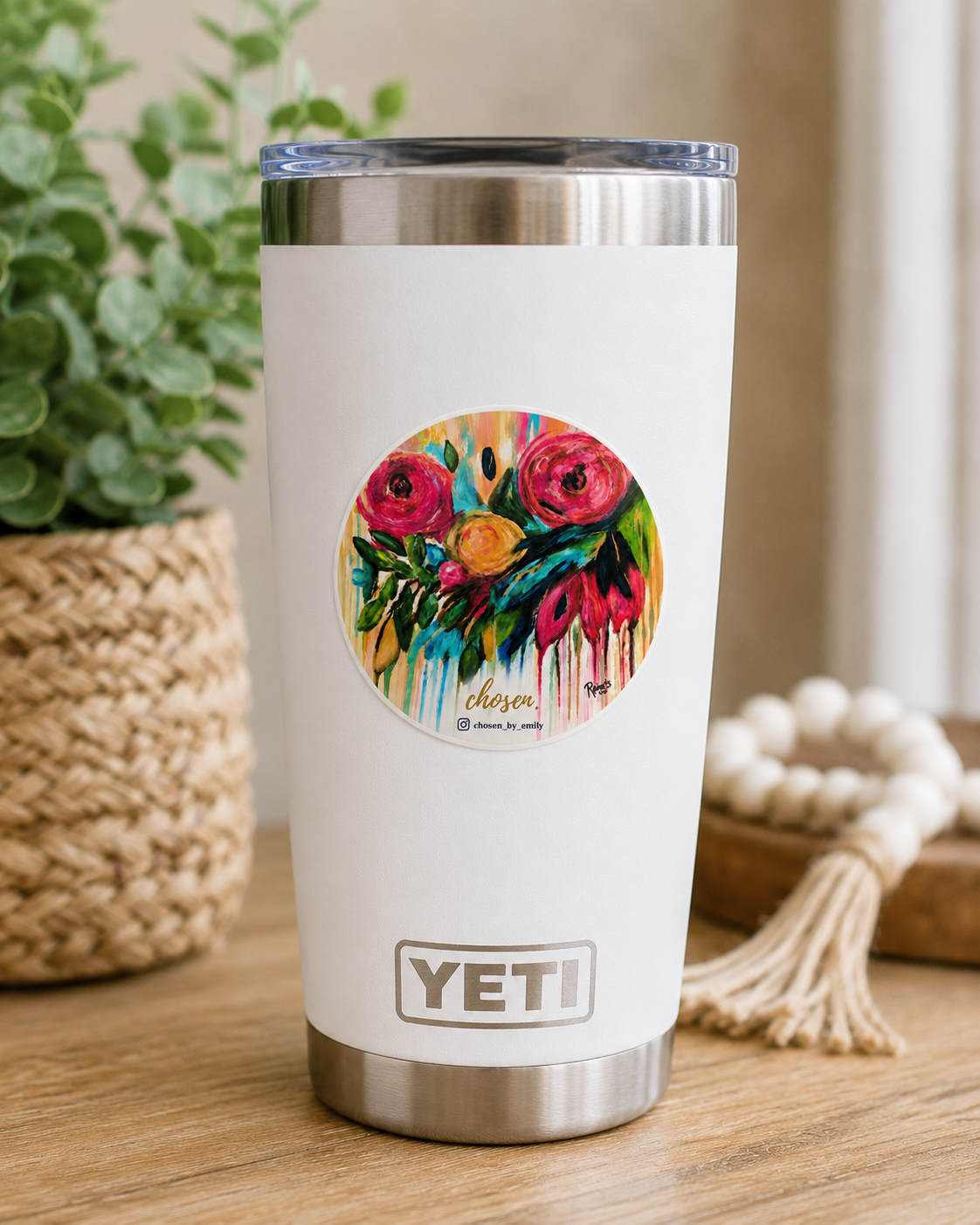 Color & Joy Floral Waterproof Sticker