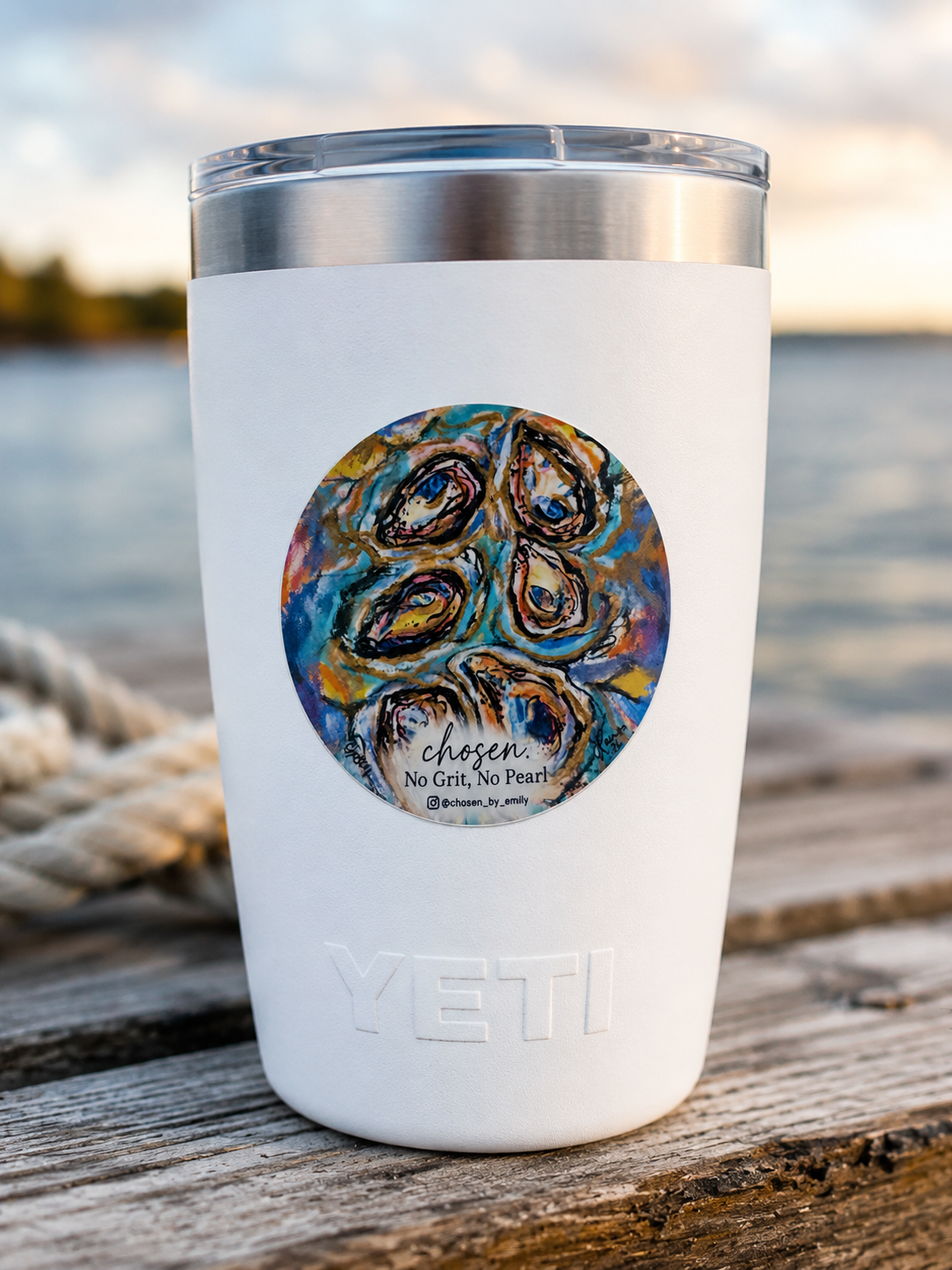 No Grit, No Pearl Waterproof Sticker
