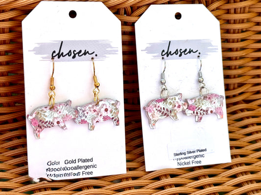 This Little Piggie Acrylic Earrings