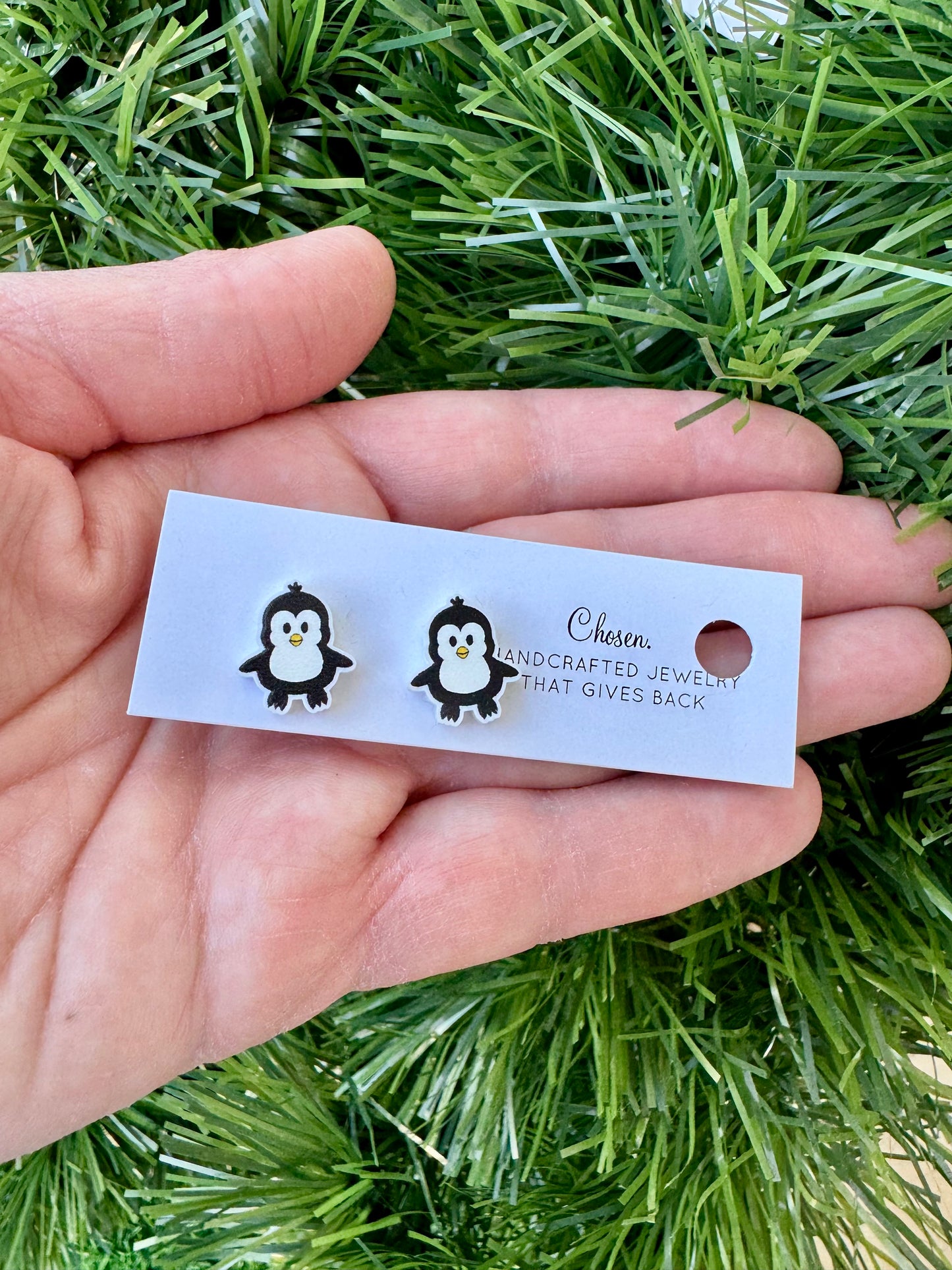 Penguin and Friends Gold Plated Stud Collection