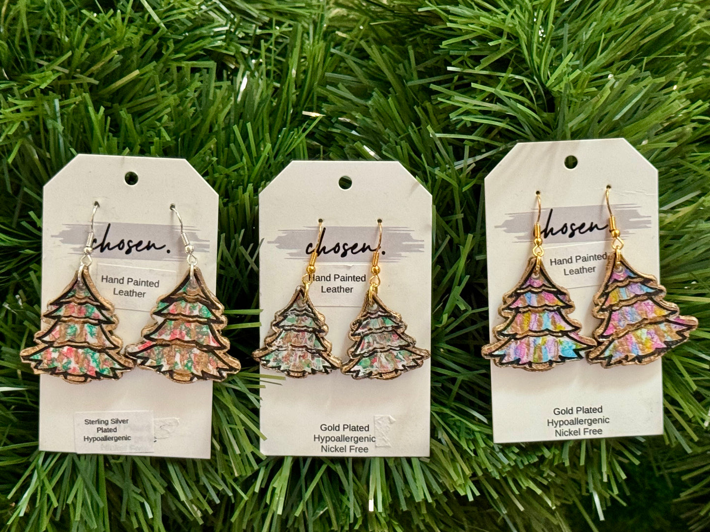 Oh Christmas Tree Hand Painted Leather Collection