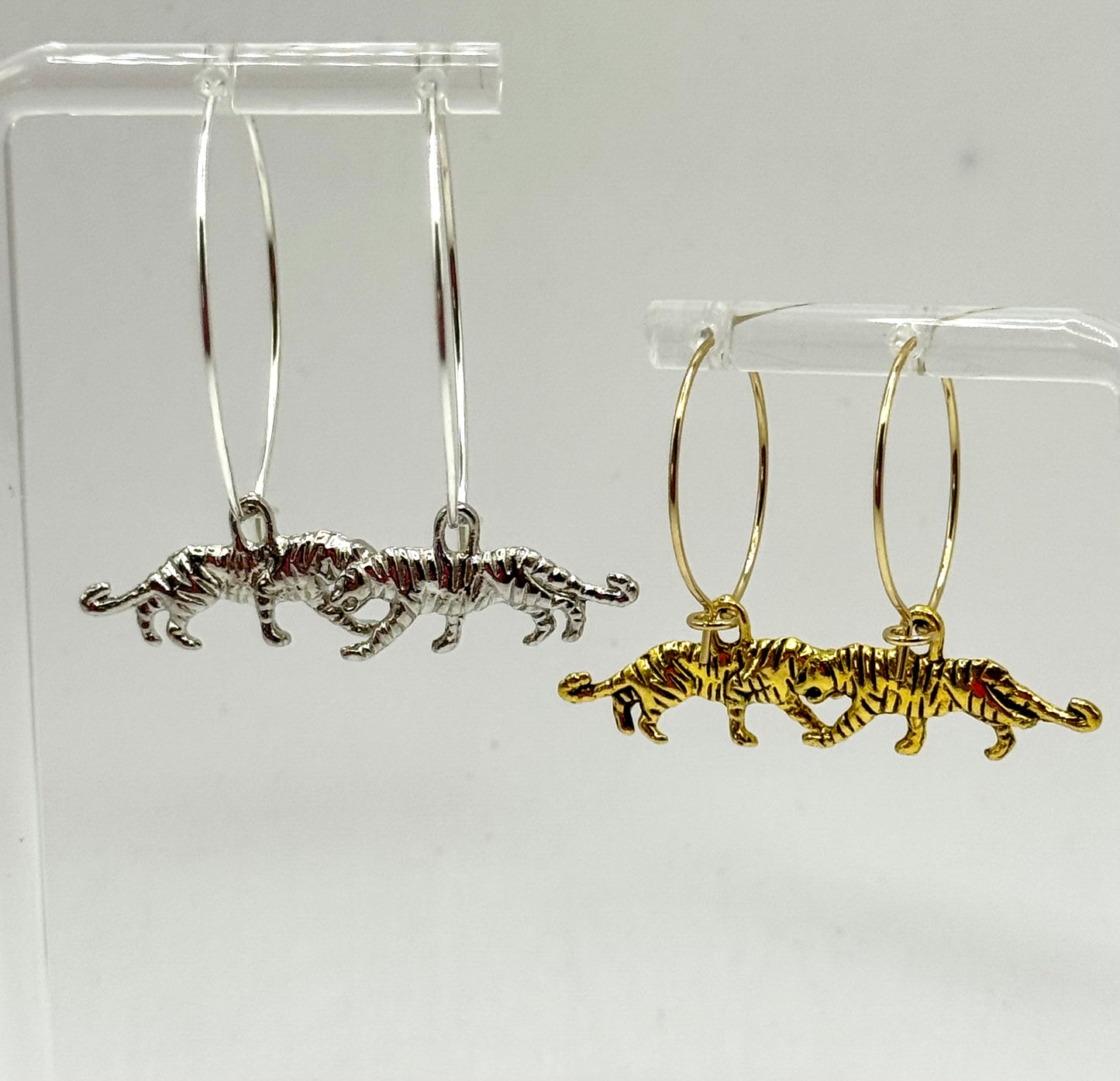 Tiger Gold/Sterling Silver Plated Hoop Earring Collection
