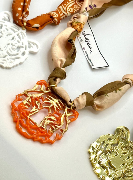 The Acrylic Tiger Scarf Collection