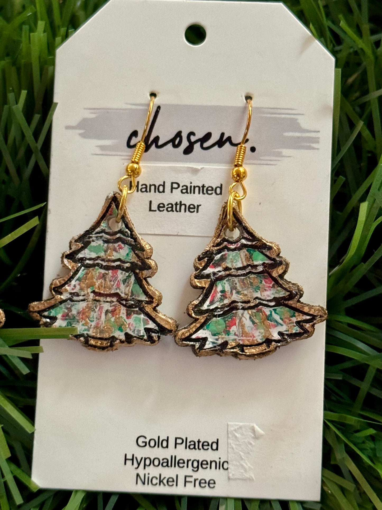 Oh Christmas Tree Hand Painted Leather Collection