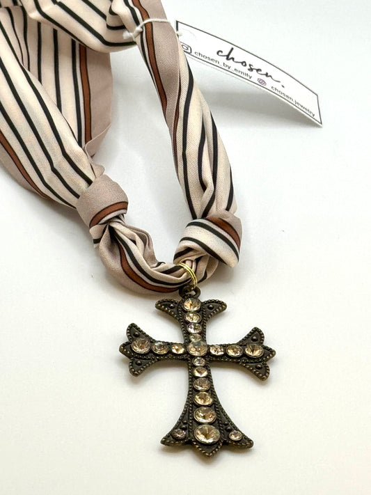 The Celtic Cross Scarf Necklace