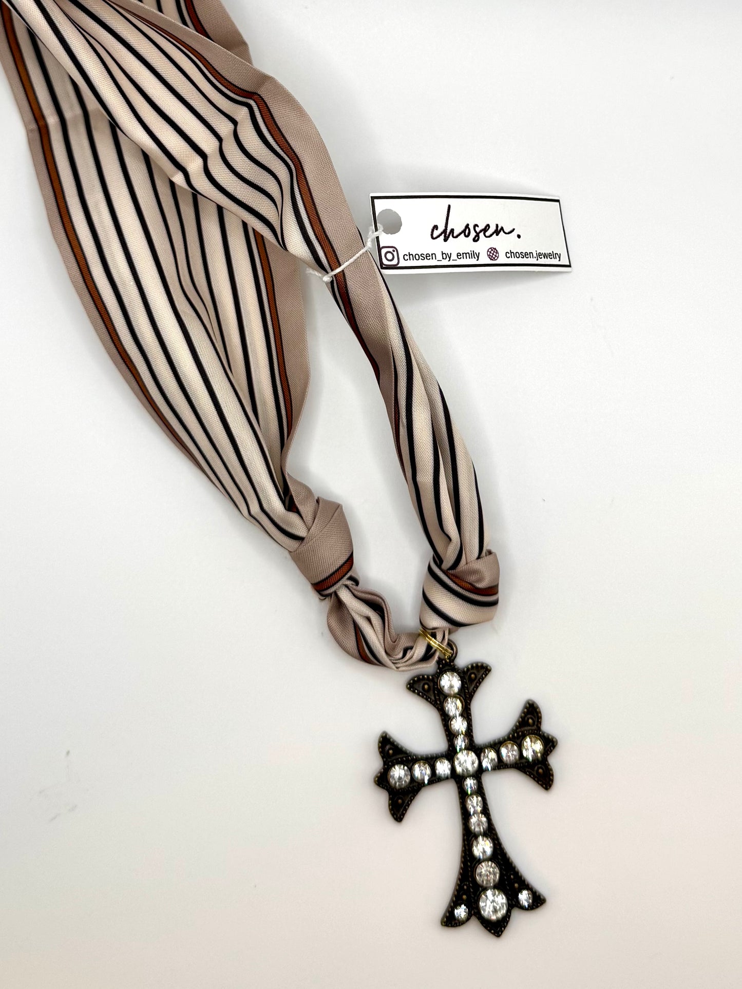 The Celtic Cross Scarf Necklace