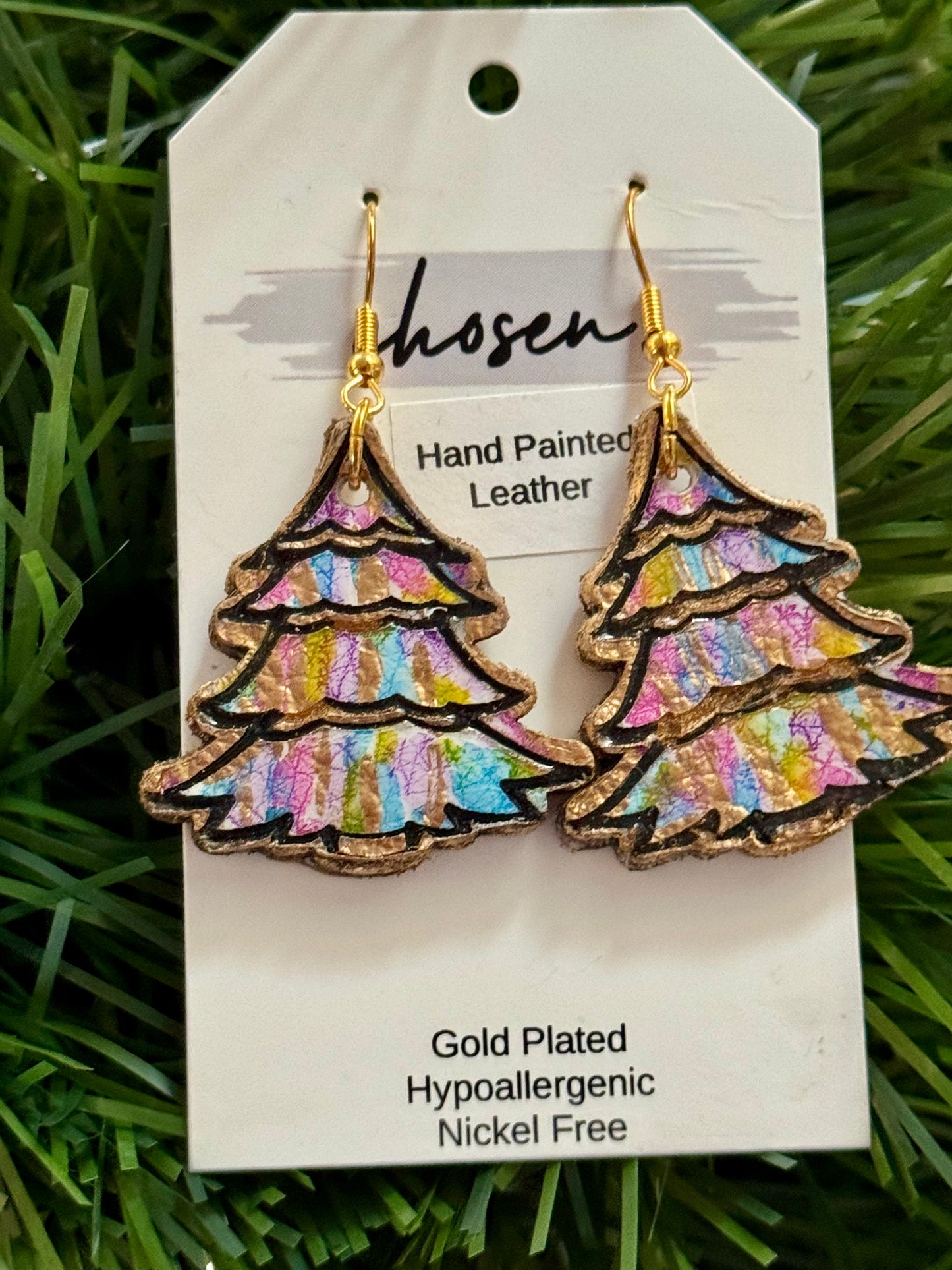 Oh Christmas Tree Hand Painted Leather Collection