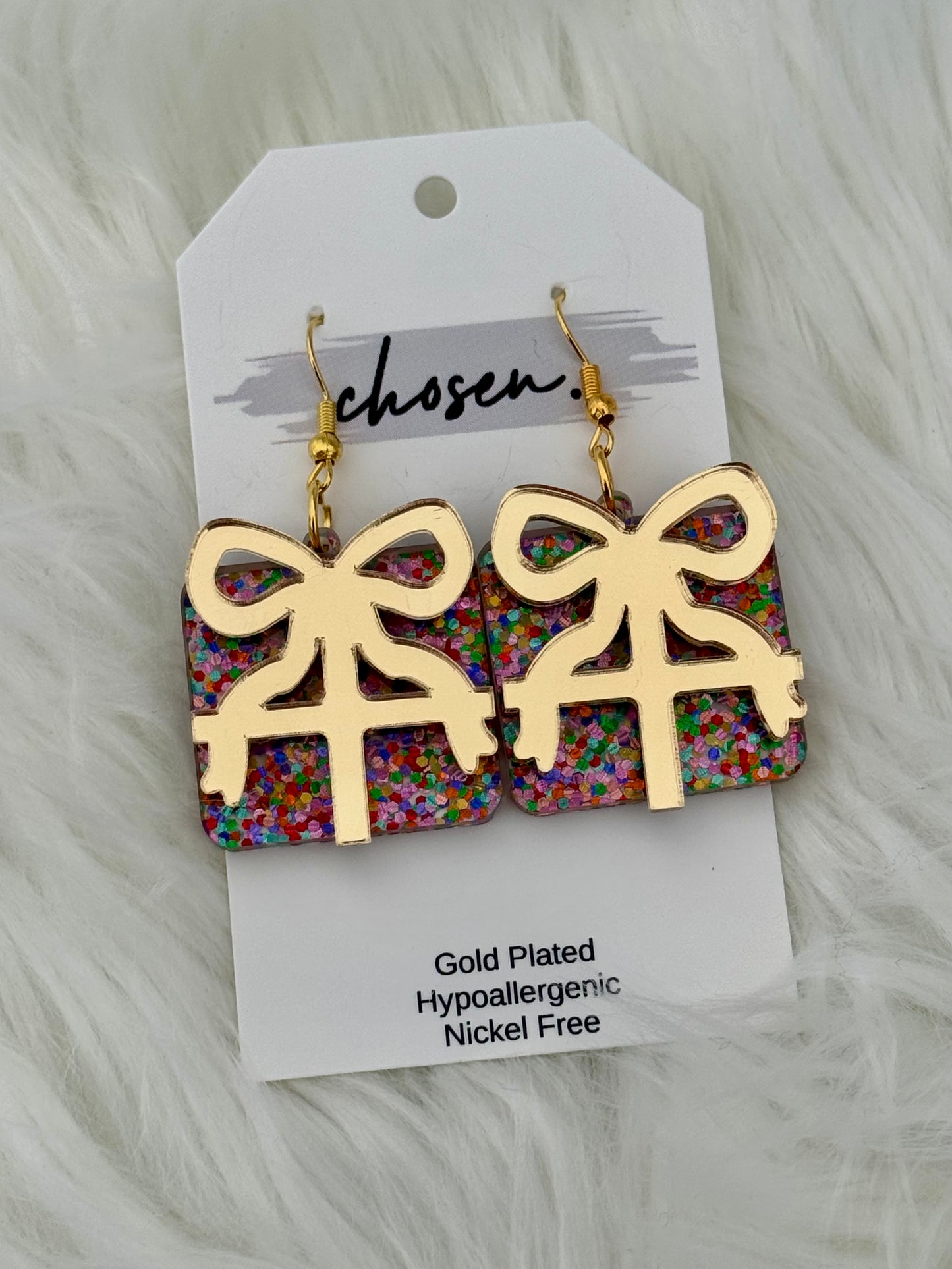 The Christmas Gift Acrylic Earrings