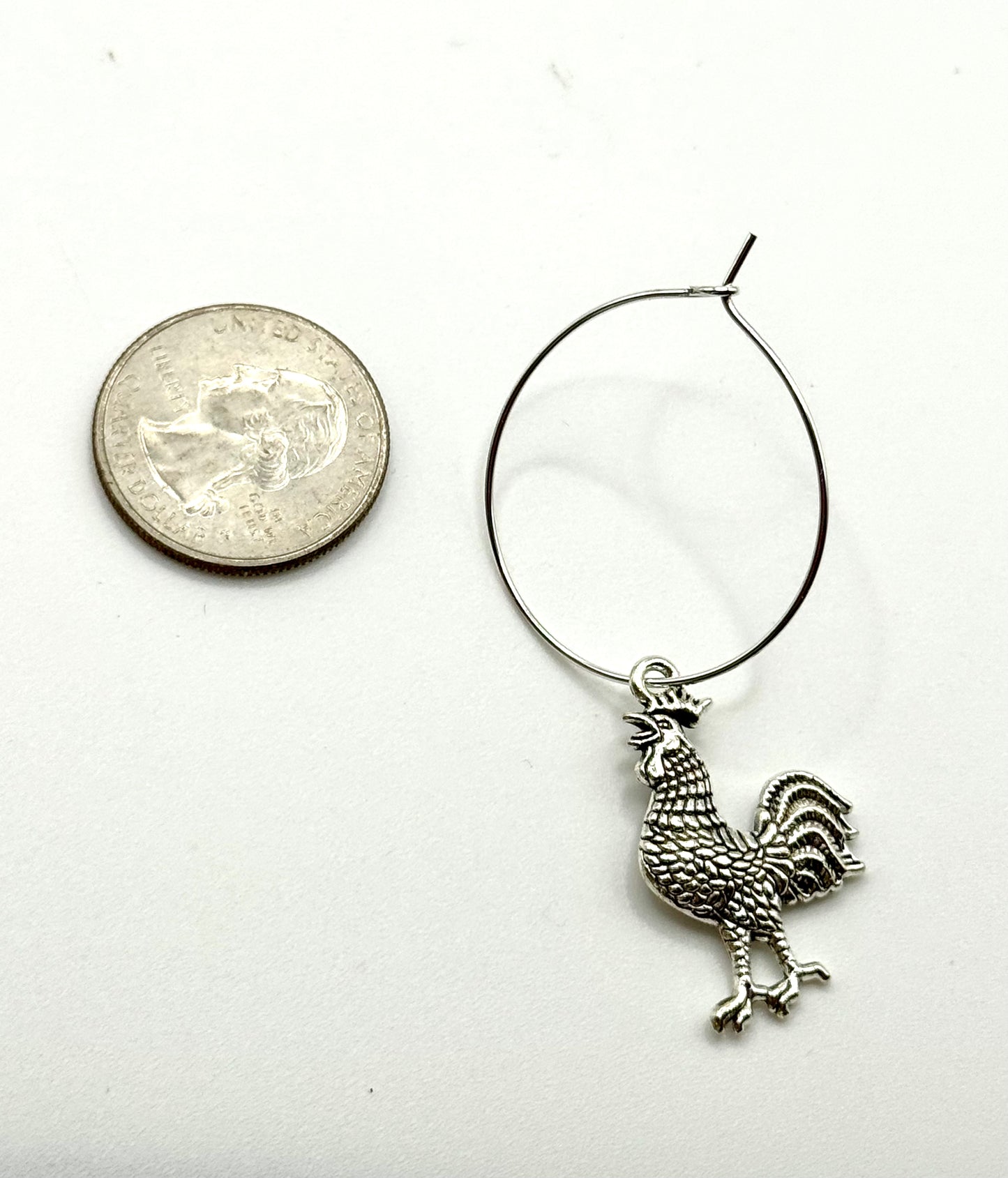 Gamecock Gold/Sterling Silver Plated Hoop Earring Collection