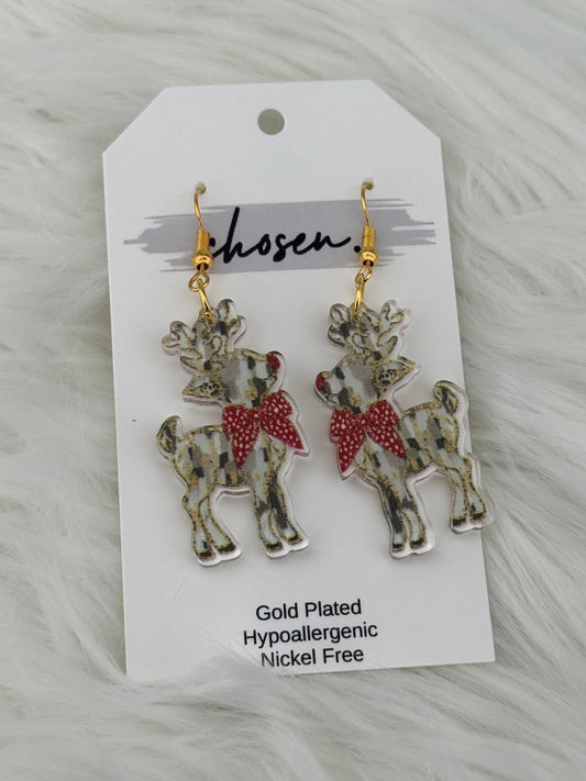Rudolf Acrylic Earrings