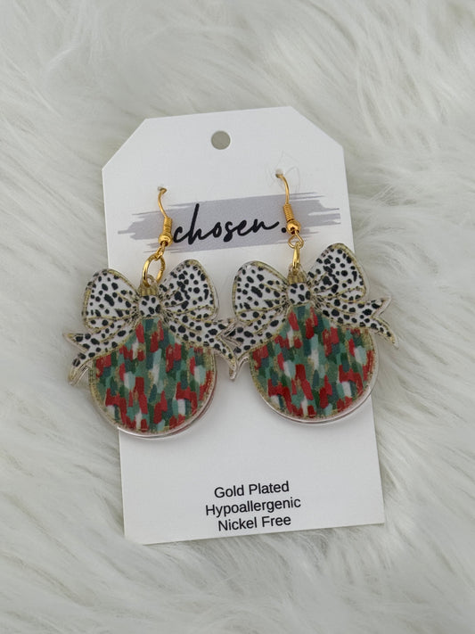 The Claire Christmas Ornament Earrings