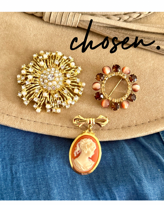 The Evelyn Vintage Brooch Collection
