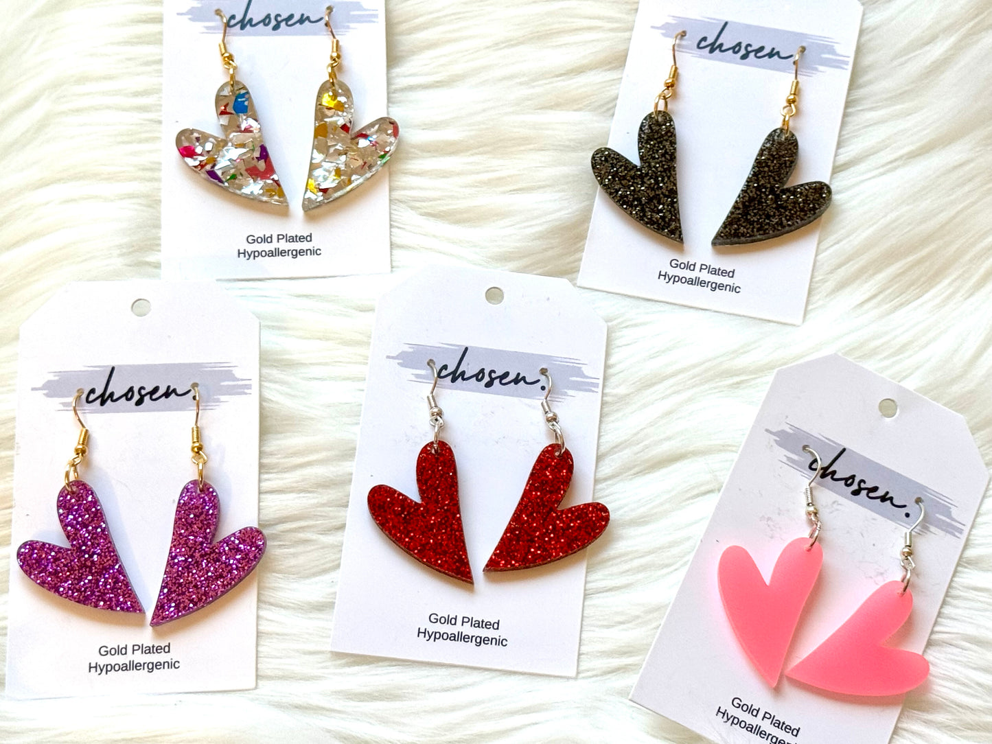 Friendship Drops Hearts Earring Collection