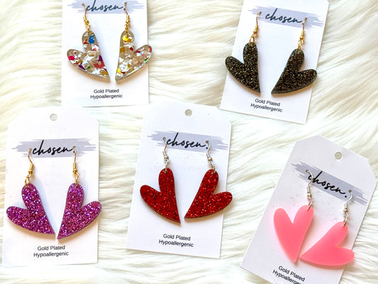 Friendship Drops Hearts Earring Collection