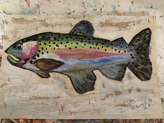 Rainbow Trout Origin7al Painting