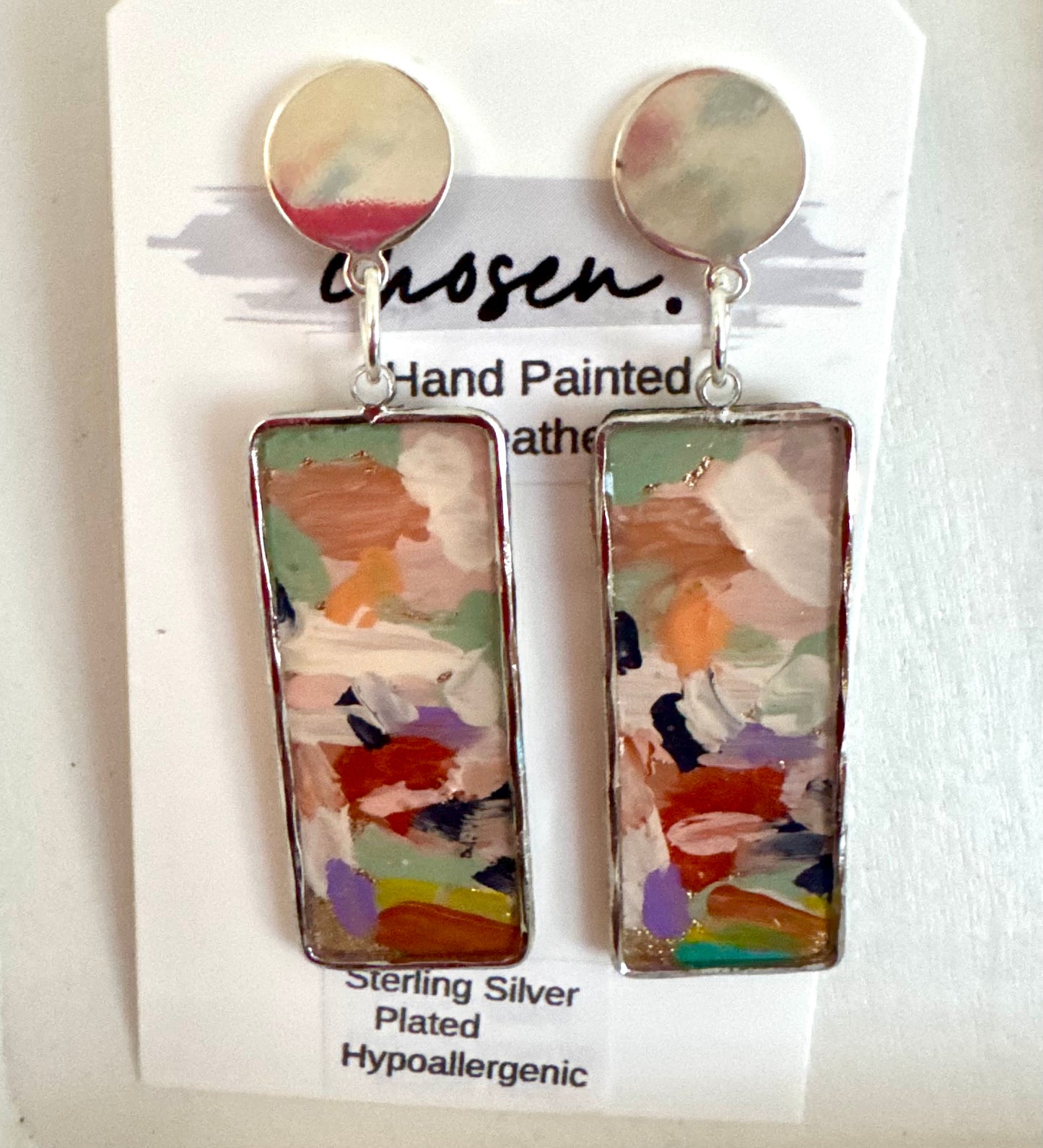 The Indie Hand Painted Leather Earring Collection